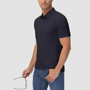Camiseta Polo Deportiva de Algodón y Poliéster Lisa para Hombre, Uniforme de Trabajo Personalizado de Alta Calidad, Estilo Golf - Product Image 4