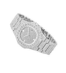 Reloj de Pulsera Unisex de Lujo, Resistente al Agua, Analógico, de Cristal, Acero Inoxidable, Cuarzo, Estilo Hip Hop, Moderno, Deportivo, Antiguo - Product Image 3