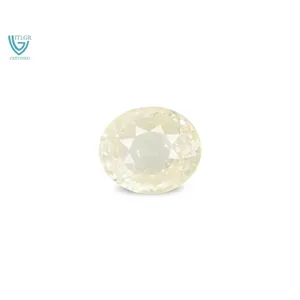 Zafiro Amarillo Natural de 9.99 Quilates (Pukhraj) - Corte Esmeralda Facetado, Corte Ovalado, Corte Marquesa, Gema Suelta, Claridad VVS, Tonos Marrón Rojizo - Product Image 1