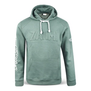 Sudadera con capucha mezclada de algodón personalizada de alta calidad profesional, sudaderas con capucha en relieve transpirables ligeras para hombres - Product Image 1