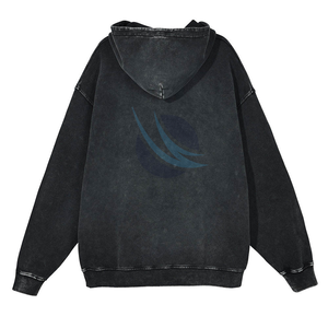 Sweats à capuche délavés à l'acide pour hommes New Fashionable Street Wear Men Confortable Breathable No Strings Hot Selling Custom Acid Wash Hoodies - Product Image 4