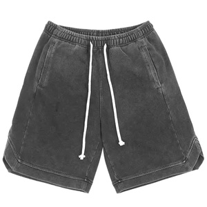 Unisex <b>Summer</b> Two-Piece Cotton Jersey Fabric Set Custom Logo Design Acid Wash Shorts Breathable <b>Shirt</b> Casual Lightweight Quick - Product Image 5