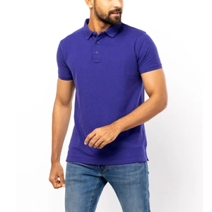 T-shirts polo en coton blanc uni lourd vente en gros pour hommes fitness décontracté vêtements de sport premium t-shirt polo pour hommes - Product Image 4