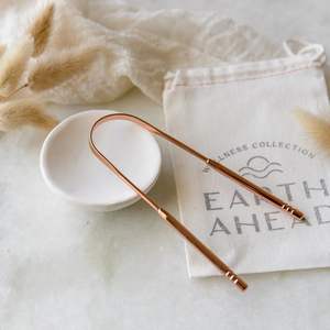 Limpiador de lengua de cobre puro para la rutina diaria de cuidado bucal, ayuda a eliminar toxinas y mejorar la limpieza bucal - Product Image 6