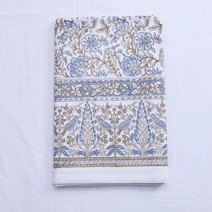 100% coton respirant drap de lit Artisan main bloc imprimé parfait léger été literie élégant décor à la maison motif solide - Product Image 3
