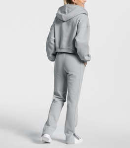 Sudadera con Capucha de Forro Polar para Mujer, Personalizada, con Cremallera Delantera y Bolsillos, Fabricante de Sudaderas con Capucha OEM ODM, Venta al por Mayor - Product Image 6