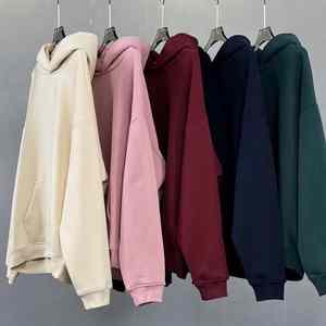 เสื้อฮู้ดฝรั่งเศสโอเวอร์ไซส์สำหรับผู้ชายและผู้หญิงเสื้อฮู้ดแบบครอปพิมพ์ลายปักลายเทอร์รี่ - Product Image 2