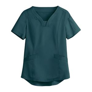 Uniforme médical de gommage 100% coton col en V, vente en gros ODM - Product Image 3