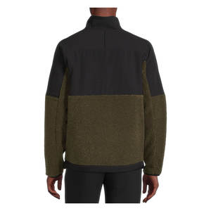 Veste d'hiver en toile polaire douce à fermeture éclair intégrale à manches longues pour homme Coupe classique Style streetwear Tailles plus grandes Col montant - Product Image 3