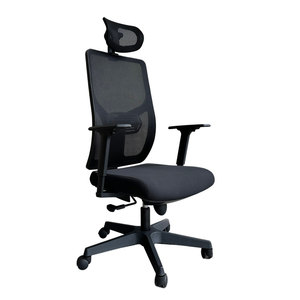 Chaise de bureau ergonomique pivotante Rex 03 HOGVP150 avec appui-tête réglable, design contemporain pour la maison, l'atelier, la chambre à coucher, en mousse - Product Image 1