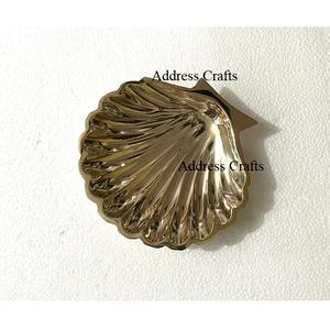 Precio al por mayor, soporte de exhibición de Joyería Moderna de latón dorado, pequeño regalo hecho a mano, forma de baratija, bandeja de almacenamiento de 10CM - Product Image 1