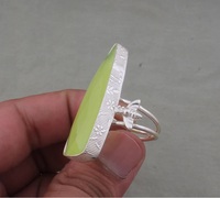 Bague en jade abeille en argent sterling 925 massif en forme de poignard fait à la main bague en pierre précieuse pour femme cadeau d'anniversaire de mariage