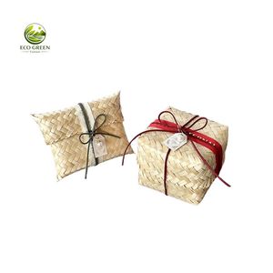 Cesta de Bambú Hecha a Mano en Vietnam con Tapa para Regalos, Organizador de Joyas, Dulces y Almacenamiento Decorativo - Product Image 2