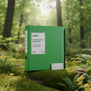 Leitz Alpha Hanging <b>File</b> <b>Folder</b> <b>A4</b> Commercial Binding Green 25-Pack - Product Image 3