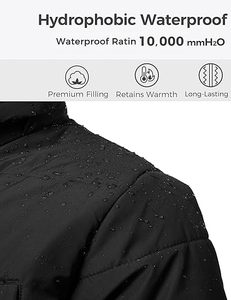 Veste d'Hiver Personnalisable ODM pour Homme Style High Street Doudoune en Denim Épais avec Col Montant Rembourré Imperméable Fermeture à Glissière - Product Image 5