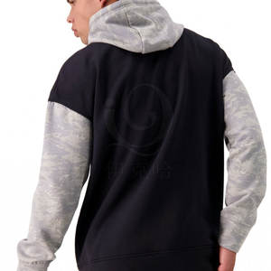 Vente en gros de service OEM sweats à capuche à épaules tombantes pour hommes légers de couleur unie sweats à capuche à épaules tombantes - Product Image 4