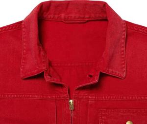 Custom Down <b>Worker</b> <b>Jacket</b> For Men Twill Long Sleeves Mechanic Uniform With Hooded Collar & Embroidered Logo Design Your Own Logo - Product Image 3