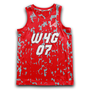 Ensemble de maillots de basket-ball réversibles personnalisables pour hommes Uniforme d'entraînement respirant col en V imprimé personnalisé devant 100% polyester - Product Image 2