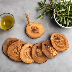 Luxury Durable Solid Wood Contemporary Coaster Set for Home <b>Bar</b> Setup Keeping Drinks Area Tidy and Stylish Every Single Day - Product Image 1