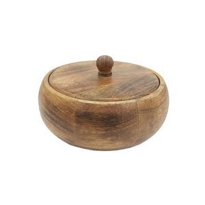 Hammered Design Metal <b>Round</b> <b>Box</b> With Lid Wooden Purple Color American Design Sugar <b>Box</b> for Kitchen & Table Top Decoration - Product Image 6