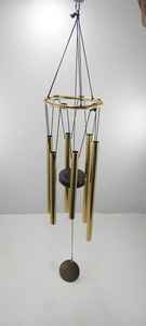 Wholesale 9-Tube Aluminium Wind Chimes with UV Printed Meditation Metal Tubes and Big Glass Crystal <b>Prism</b> Amazing Grace Breeze - Product Image 4