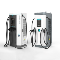 Chargeur de voiture électrique commercial 60kW-420kW affichage 8 pouces double CCS2 CHAdeMO GBT OCPP EV DC Station de charge rapide