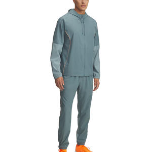 Nuevo conjunto de chándales cortavientos ligeros para hombres, chaqueta de poliéster 100% personalizable, chándal completo fino al por mayor de alta calidad - Product Image 1