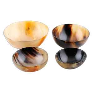 Cuenco de cuerno de búfalo de la mejor calidad, cuenco profundo hecho a mano, Color de cuerno Natural para utensilios de cocina, fiestas, técnica personalizable a la venta - Product Image 4