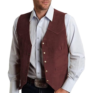 Chaleco Clásico de Cuero Genuino Estilo Vaquero que Ofrece Calidad Resistente y Uso Cómodo - Product Image 6