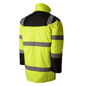 Custom Safety Workwear <b>Jackets</b> Hi-Vis Polyester Rain <b>Jacket</b> for Adults Waterproof <b>Work</b> Wear Men's <b>Jackets</b> - Product Image 3