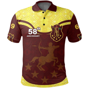 เสื้อโปโลพรีเมี่ยมสำหรับผู้ชายจาก iota phi theta 1963พี่น้องกรีกปักลาย Ivy League - Product Image 1