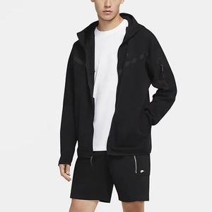 Sweat à capuche zippé délavé personnalisé sweat de couleur unie double couche sweats à capuche français éponge plaine polaire pour hommes sweat à capuche - Product Image 4