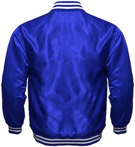 Chaquetas Varsity Letterman de Alta Calidad, Cuerpo de Satén, Mangas de Satén Genuino, Ropa de Invierno, Chaqueta Masculina Elegante y Moderna - Product Image 3