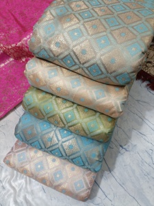 Wholesale Premium Brocade Fabric for <b>Wedding</b> Decor Exquisite Embroidery Patterns Luxurious Upholstery Crafting Custom Orders - Product Image 2