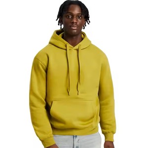 Sweat-shirt à capuche en molleton oversize délavé à l'acide pour hommes avec logo personnalisé et techniques brodées solides pour une utilisation hivernale - Product Image 3