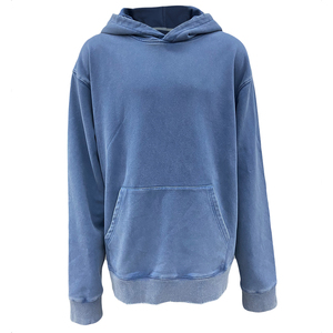 Sweat à capuche imprimé graphique délavé vintage avec logo personnalisé French Terry Sweat à capuche décontracté pour homme Oversized Distressed - Product Image 1