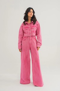 Chaqueta vaquera personalizada con estampado de diseño hecho en fábrica, chaqueta vaquera abotonada, chaqueta vaquera personalizada - Product Image 2