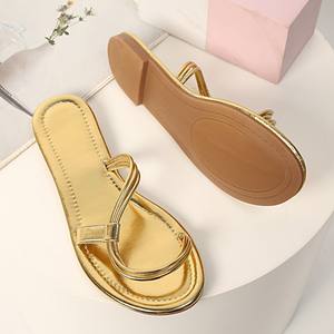 Sandalias Planas de Playa con Pedrería para Mujer, Calzado Cómodo y a la Moda para Fiestas, con Brillo, de Secado Rápido, Antideslizantes, para el Verano y la Playa - Product Image 4