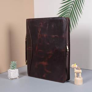 Carpeta de oficina personalizada, Cartera de cuero a la moda, carpeta de archivos, carpeta de portafolio, fabricantes LP-0176 - Product Image 1