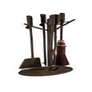 Modern Designer Style Outdoor Patio Furniture Set with Corner Fire Pit <b>Table</b> & Coal <b>Fireplace</b> <b>for</b> Villas Patios - Product Image 1