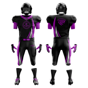 Uniforme de fútbol americano personalizado de la mejor calidad, camiseta transpirable de manga corta de talla grande, ropa de fútbol americano cosida - Product Image 3