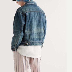 Premium Mens <b>Vintage</b> <b>Denim</b> <b>Jacket</b> with Button Closure and Stylish Streetwear Design - Product Image 2