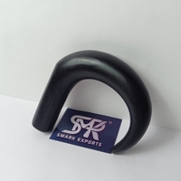 Poignée de canne de marche en corne de buffle noir nuit avec accent en agate, fabriquée à la main, pour une mobilité de luxe et un usage cadeau