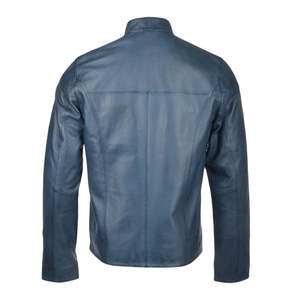 Chaquetas de Motocicleta Negras Casuales Resistentes al Viento para Hombre, Chaquetas de Cuero Cálidas para Invierno - Product Image 4