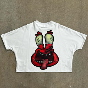 Personalizado DTG impresión de alta calidad de gran tamaño Drop Shoulder 280 400 GSM algodón de secado rápido Boxy recortado camiseta hombres - Product Image 2