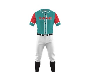 Uniforme de Béisbol para Hombre de Tela Suave de Primera Calidad, Transpirable, de Secado Rápido, que Absorbe la Humedad, Totalmente Personalizado, Últimos Diseños, Económico - Product Image 1