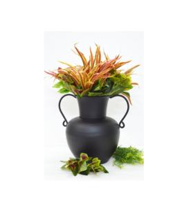 Vase à fleurs de couleur antique enduit de poudre de fantaisie de qualité supérieure avec poignées de créateur Vase de style luxueux pour la maison de luxe Style vintage - Product Image 1