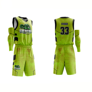 Uniforme de basket-ball réversible pour hommes maillot et short d'équipe à séchage rapide respirant pour l'école et le collège vêtements de basket-ball - Product Image 5