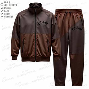 Chándal de nailon reflectante con logotipo personalizado, chándal cortavientos para hombre, conjuntos de nailon, rayas blancas - Product Image 4