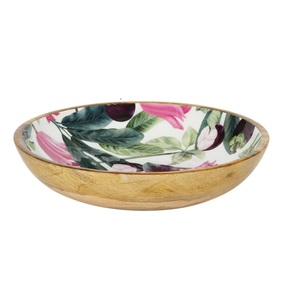 Cuenco para servir ensalada de madera Natural de alta calidad, vajilla ecológica para uso doméstico, cuencos de frutas redondos para servir alimentos comerciales - Product Image 4